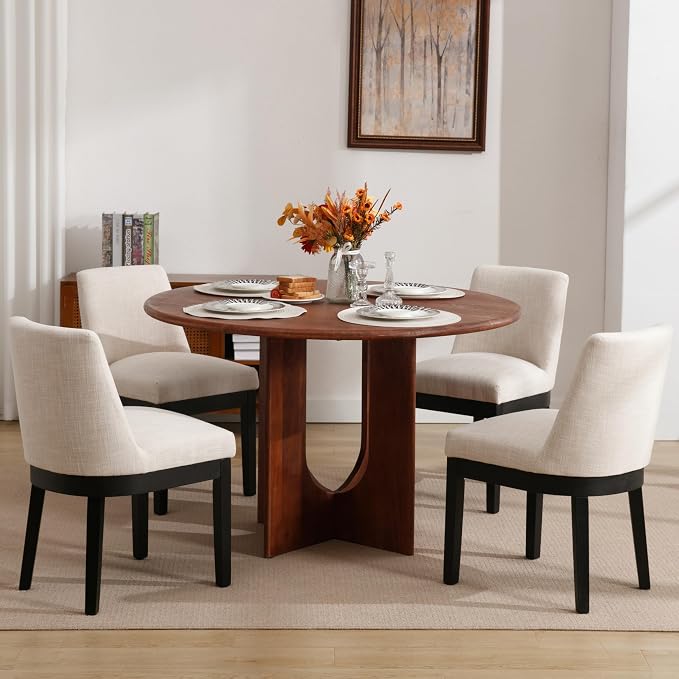 RIVOVA Modern Dining Chairs Set of 6 Comfortable Dining Room Chairs - Image 3