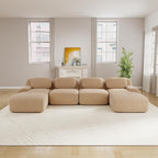 Boneless Sectional Couch, No Assembly Required, 152.7” U Shaped Modular Cloud - Image 2
