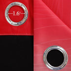 Red and Black Ombre Blackout Bedroom Curtains 45 Inch Long | Room Darkening - Image 7