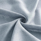 MIULEE Chambray Blue Linen Curtains 52x45 Inch Long - Image 8