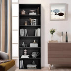 GRUSIGN 71" Tall 6-Tier Bookshelf, Large Open Display Bookcase - Image 3