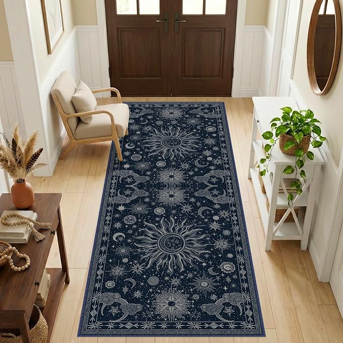 Vacuum-Friendly, 2x6 Washable Area Rug by meejou