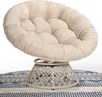 Bme 40" Ergonomic Wicker Papasan Chair by Bme
