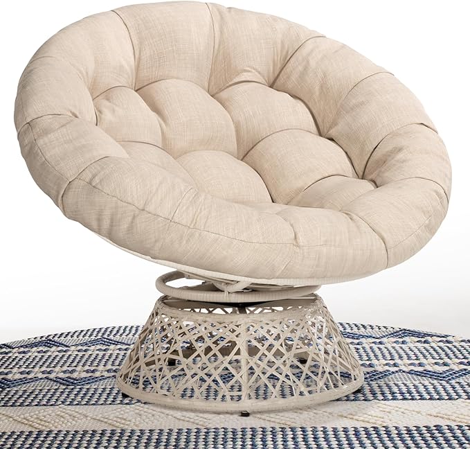 Bme 40" Ergonomic Wicker Papasan Chair by Bme