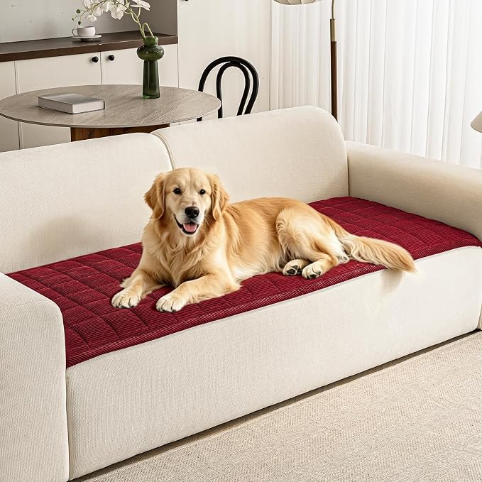 Couch Covers for Dogs Washable, Non Slip Couch Covers for Loveseat Sofa Pet by PJLZJFBY
