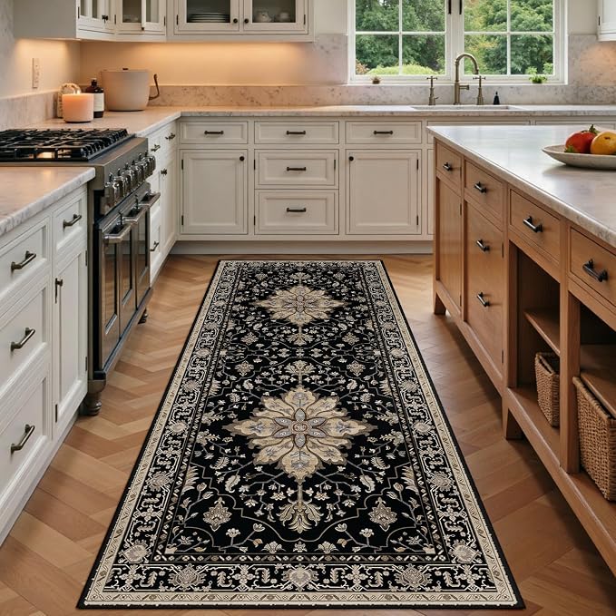 RELEANY Washable Area Rug, Runner 3'x6', Water Repellent, Pet Friendly by RELEANY