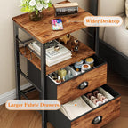 Furologee Night Stand Set of 2, Nightstand - Image 4