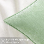 decorUhome Summer Couch Euro Sham Throw Pillow Covers 22x22 Set of 2, - Image 3