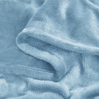 BEDELITE Fleece Blanket Soft Plush Twin Size Blanket Washed Blue 60"x80" | - Image 6