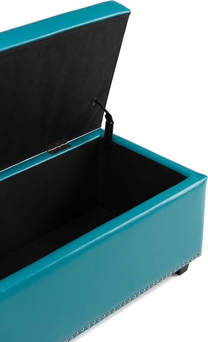 SIMPLIHOME Hamilton Storage Ottoman - Image 6
