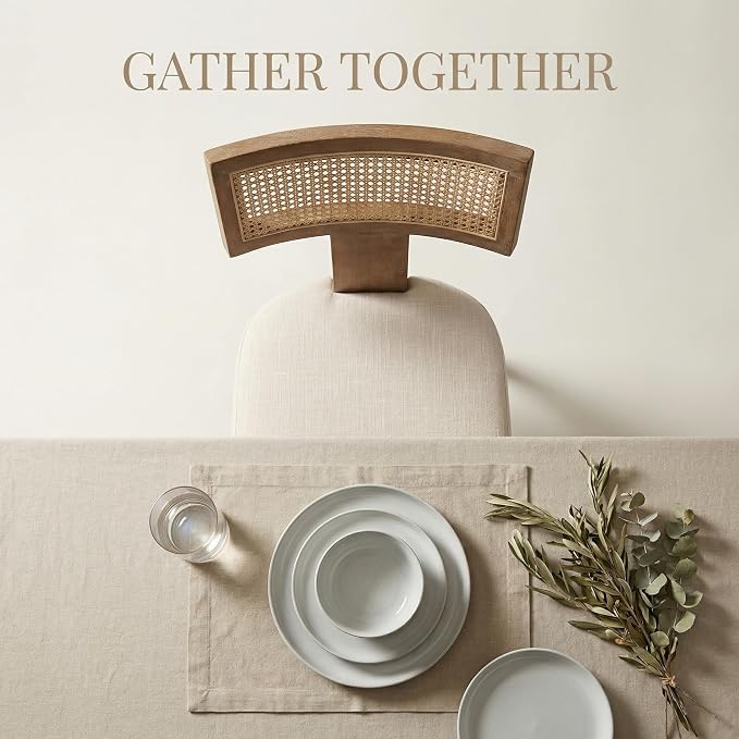 VESCASA Linen Upholstered Dining Chairs - Image 5