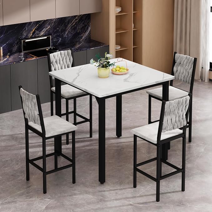 AWQM 5-Piece Dining Table Set, Dining Table Set - Image 2