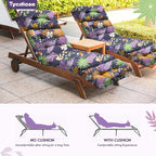Outdoor Chaise Lounge Chair Cushion Set of 4, Waterproof 74.4 x 22 x 4.7 Inches - Image 6