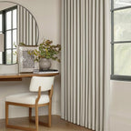 Oatmeal Beige 100% Blackout Pinch Pleated Linen 63 Inch Curtains - Image 7