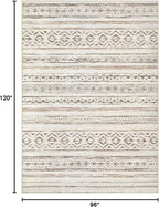cotiled Boho 8x10 Area Rugs for Living Room: Large Moroccan Washable Rug | - Image 2