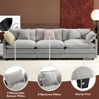 Ihanherry 111.4 Inch 3-Seater Cloud Sofa, Modular Sectional Couch, Modern Deep - Image 6
