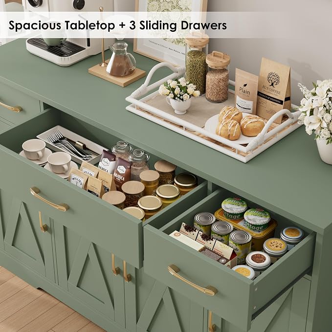 HOSTACK Buffet Sideboard Cabinet - Image 4