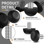 Dunzy 20 Pcs M8 Adjustable Furniture Levelers 20 Pcs, Screw-in Leg Leveling Feet - Image 3