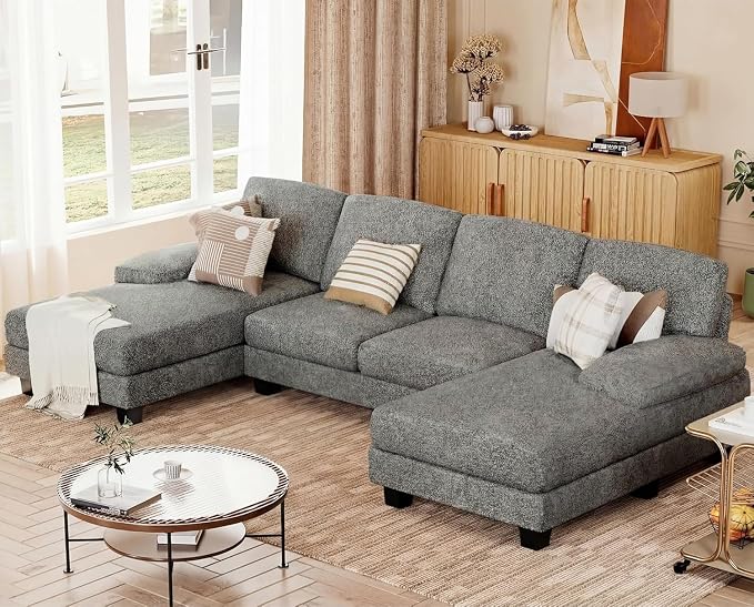 JUMMICO Sectional Couches for Living Room, U Shaped Couch - Image 6