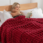 Exclusivo Mezcla Striped Twin Size Fleece Blanket - Image 2