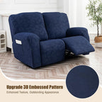 Gennia Recliner Loveseat Cover 4 Pieces, Waterproof Stretch Recliner Sofa - Image 2