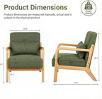 Mid Century Accent Chair, Comfy Arm Chair - Image 2