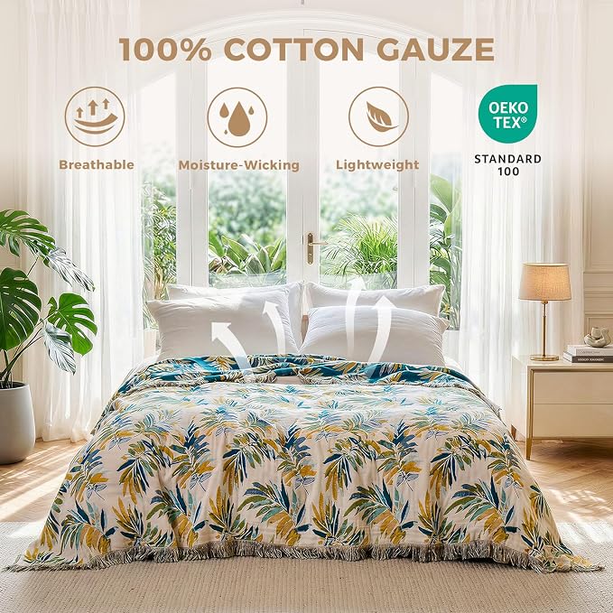 LUTBM Boho Throw Blanket for Couch Sofa Chair Cotton Summer Blankets for - Image 2