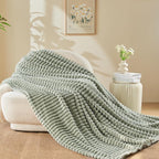 NEWCOSPLAY Fleece Ribbed Cozy Twin Blanket - Image 7