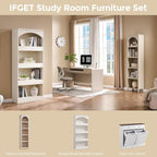 IFGET 76" Tall Arched Bookcase - Image 6