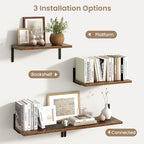 Fun Memories Deep Floating Shelves, 16W x 8D Floating Shelves Set of 2 - Image 4