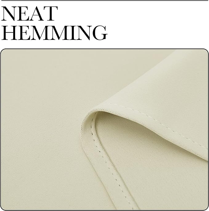NICETOWN Beige Room Darkening Curtains 120" Long - Image 7