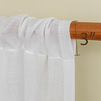 MYSKY HOME White Curtains 24 Inch Long - Image 5