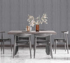 Grey Grasscloth Peel and Stick Wallpaper Faux Linen Textured Self Adhesive - Image 5