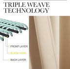 NICETOWN Room Darkening Draperies Window Curtain Panels, Thermal Insulated - Image 5