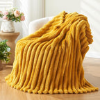 NEWCOSPLAY Fleece Ribbed Cozy King Blanket - Image 7
