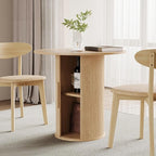 31.5" Round Dining Table for 2-4, Modern Farmhouse Kitchen Table by WelcometoFurnitureSalon