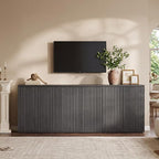 SICOTAS Buffet Cabinet with Storage Accent Sideboard Modern Credenza with Doors - Image 7