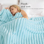 Exclusivo Mezcla Striped King Size Fleece Blanket - Image 2