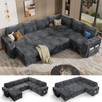 Vipbear 111" Modular Sectional Sleeper Sofa by VipbearLiving