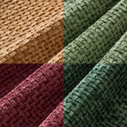 MIULEE Soft Decorative Chenille Pillow Covers Christmas Dark Green 18x18 | Pack - Image 6