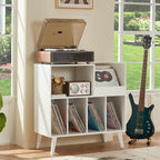 LELELINKY Large Record Player Stand, Turntable Stand - Image 8