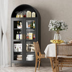 78.74'' H Tall Metal Arched Cabinet - Image 3