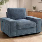 TEKAMON 45" Accent Chair with Seat Storage, Oversized Single Sofa Chair by TEKAMON