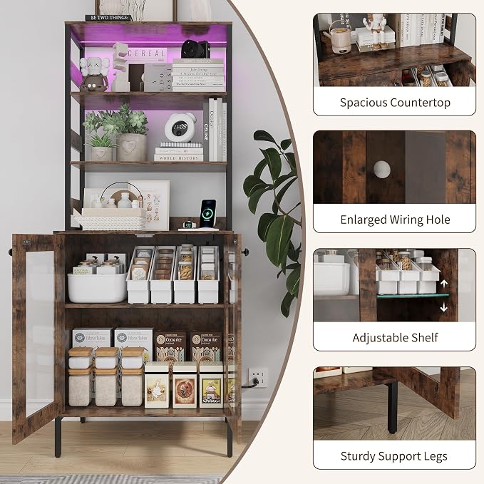 IDEALHOUSE 67Inch Bakers Rack - Image 4