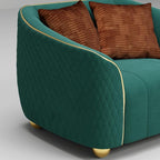 1-Piece Luxury Velvet Sofa Set for Living Room, Elegant Design Couch Set - Image 6