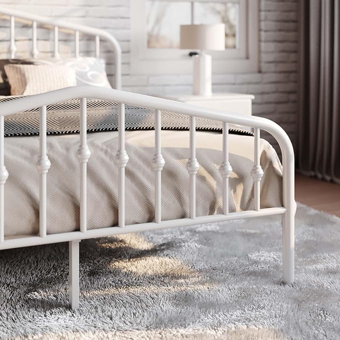 SHA CERLIN Queen Size Metal Platform Bed Frame - Image 8