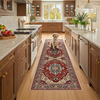 RELEANY Washable Area Rug, Runner 2'x8', Water Repellent, Pet Friendly by RELEANY