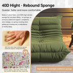 Memory Foam Bean Bag Chair for Adults, Teddy Material Beanbag Sofa - Image 4