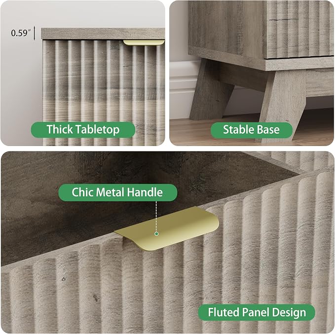 Xixini Fluted Dresser for Bedroom - Image 6