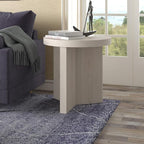 Henn&Hart 22" Fluted Scandinavian Round End Table, Ribbed Side Table, Nightstand - Image 5